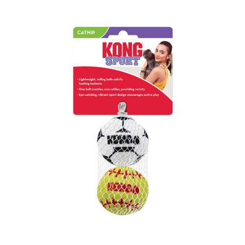 KONG Sport Balls Assorted Cat Toy (2 pk - All Sizes)