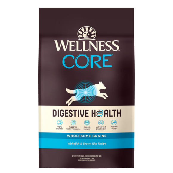 Wellness CORE Digestive Health Whitefish & Brown Rice Dry Dog Food