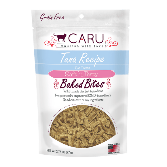 Caru Soft ‘n Tasty Baked Tuna Recipe Bites for Cats (3 oz (2.75 oz))