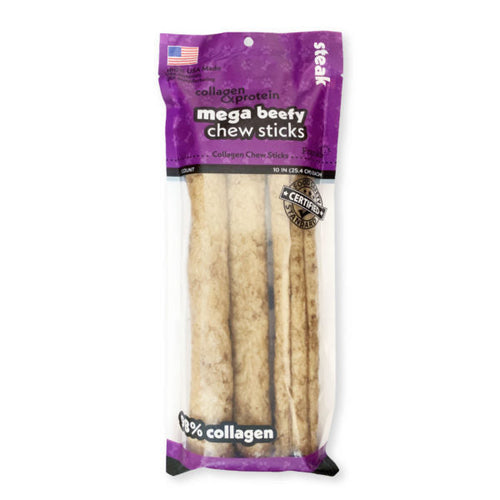 Frankly Mega Beefy Chew Sticks Steak (10