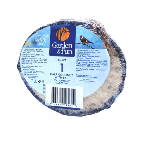 A&E Cage Garden & Fun Half Coconut w/ Suet