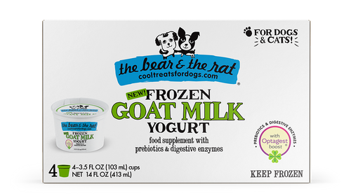 The Bear & The Rat Frozen Goat Milk Yogurt for Dogs & Cats