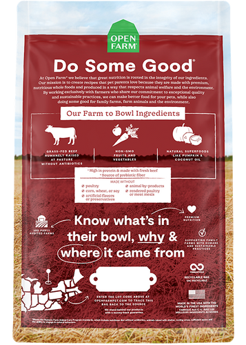 Open Farm Grass-Fed Beef Dry Dog Food