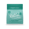 Green Juju Rabbit Recipe with Duck Liver Frozen Patties & Sliders Raw Diet for Dogs (6 LB)