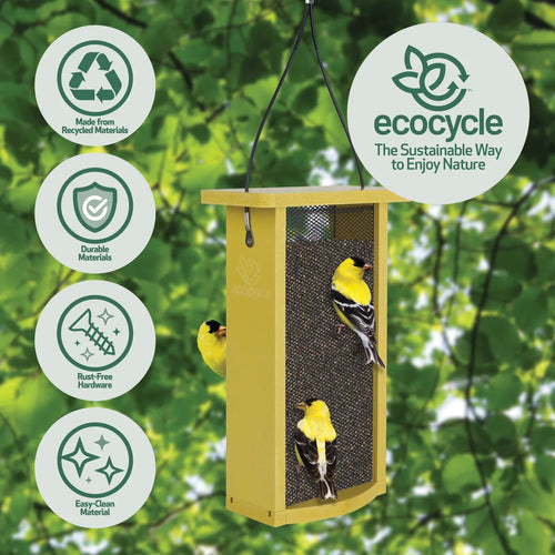 Nature's Way Bird Products EcoCycle™ Finch Fare Recycled Plastic Thistle Mesh Bird Feeder