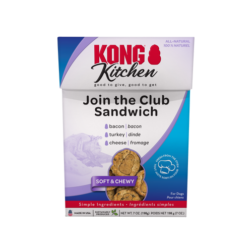 KONG Kitchen Soft & Chewy Join The Club Sandwich Dog Treat (7 oz)