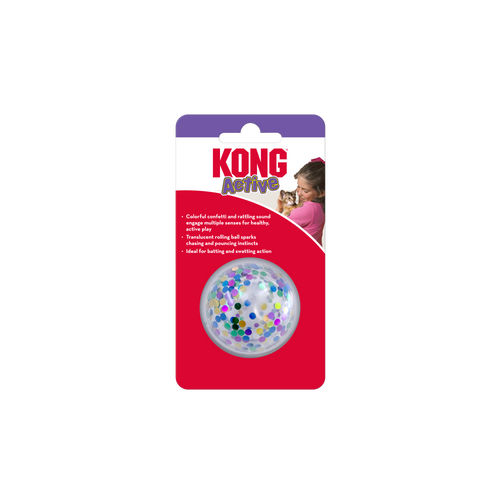 KONG Active Confetti Ball Cat Toy (All Sizes)