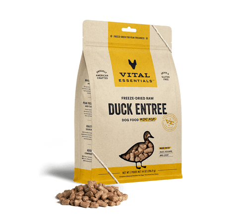 Vital Essentials Freeze-Dried Raw Duck Entrée Mini Nibs Dog Food