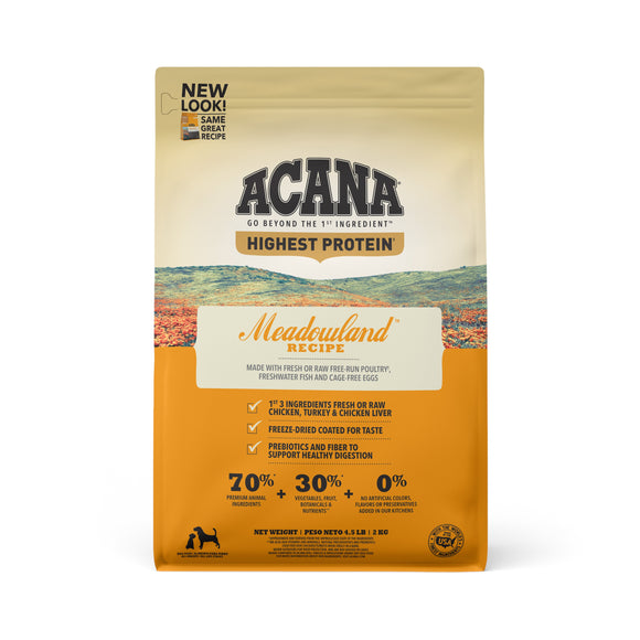 ACANA Highest Protein Meadowland Recipe Dry Dog Food