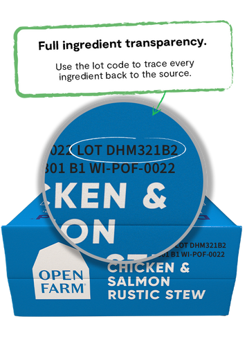 Open Farm Chicken & Salmon Rustic Stew Wet Dog Food
