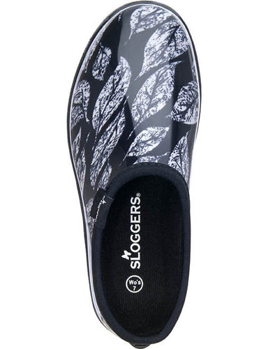 Sloggers Women's Rain & Garden Shoes Leaf Black