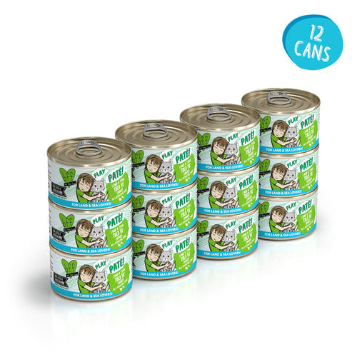 Weruva B.F.F. PLAY PATÉ! Told Ya' Lamb & Tuna Dinner in a Hydrating Purée Cat Food