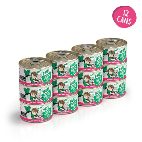 Weruva B.F.F. PLAY PATÉ! Tuna & Lamb Lovers' Lane Dinner in a Hydrating Purée Wet Cat Food