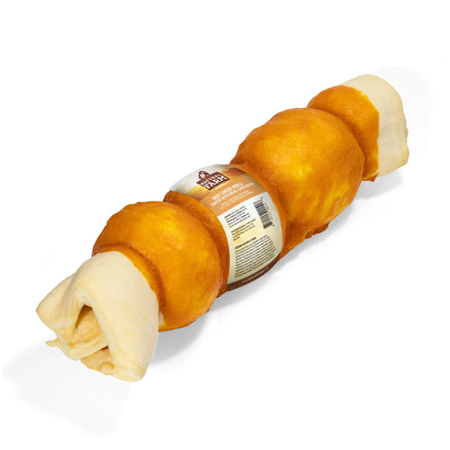 Natural Farm Beef Cheek Roll Chicken Flavor Dog Treats