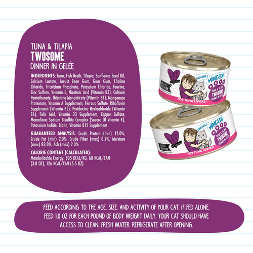 Weruva BFF Tuna & Tilapia Twosome Canned Cat Food