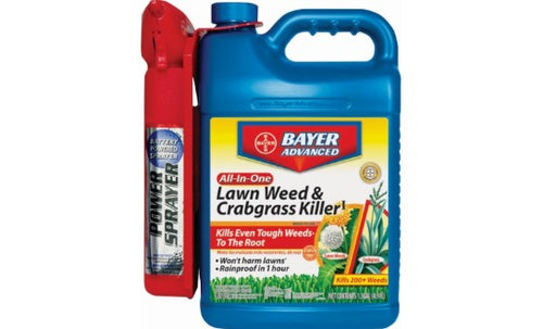 Bayer Advanced All-in-One Lawn Weed and Crabgrass Killer Power Sprayer