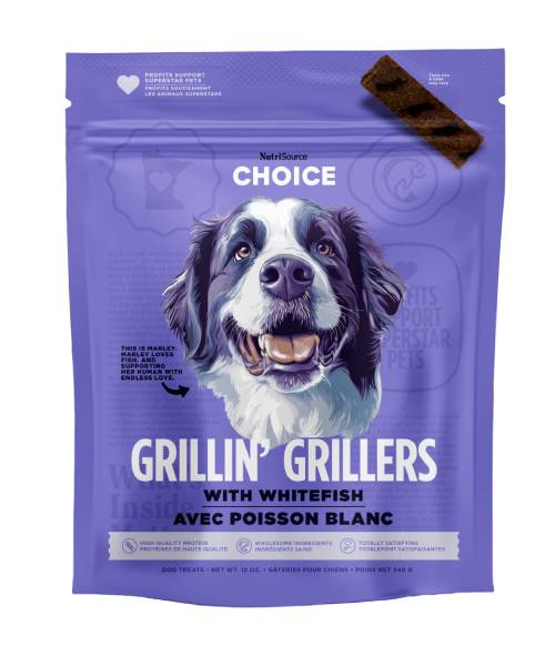 NutriSource Whitefish Grillin' Grillers Dog Treats