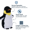 Tall Tails Emperor Penguin Squeaker Dog Toy