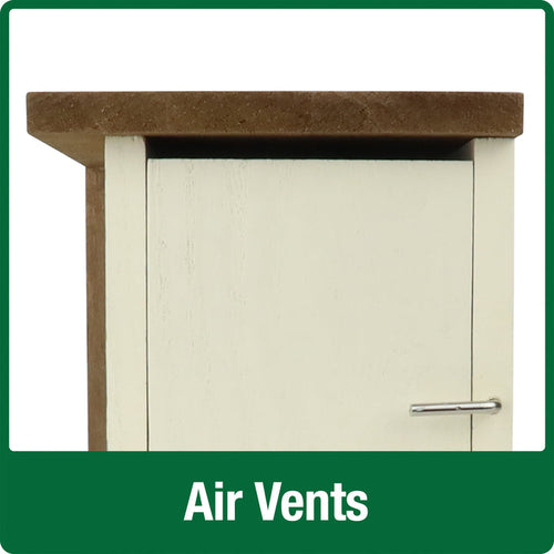 Nature's Way Deco Bird House Ivy Perch White