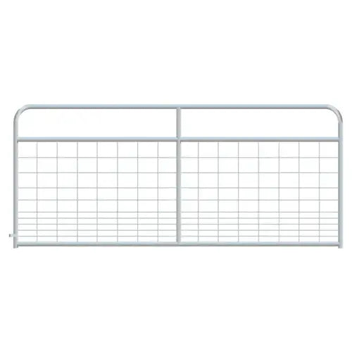 Alligator Wire Filled Round Corner Galvanized Gate