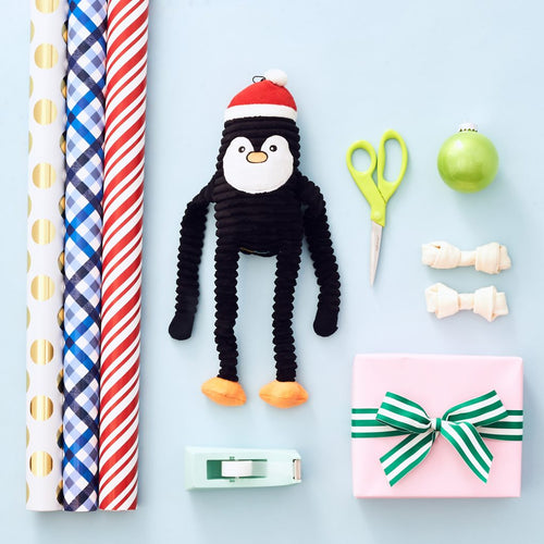 ZippyPaws Holiday Crinkle – Penguin Large Dog Toy
