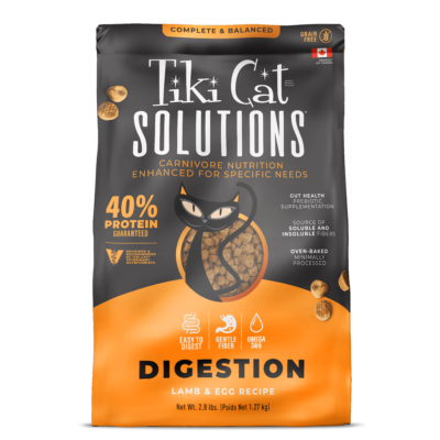 Tiki Cat® Solutions™ Digestion Baked Kibble: Lamb & Egg Recipe Dry Cat Food