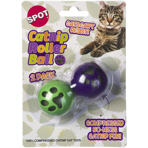 Ethical Pet SPOT Catnip Roller Balls 2 Pack Cat Toys