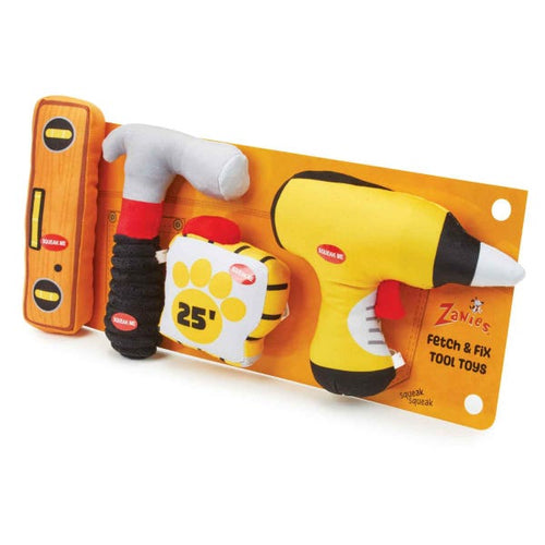 PetEdge Zanies Fetch & Fix Tool Toys 4Pc