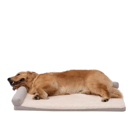 Territory Khaki Orthopedic Lounger Dog Bed