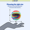 Petsport 70355 Tie Dye Squeak Ball 4 1-Pack Dog Toys