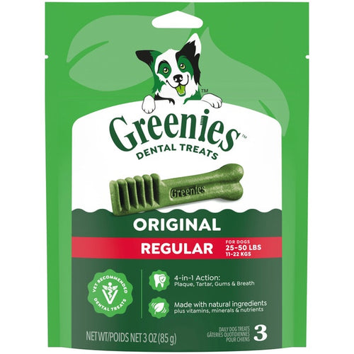 Greenies Adult Dental Dog Treats Regular Size Original