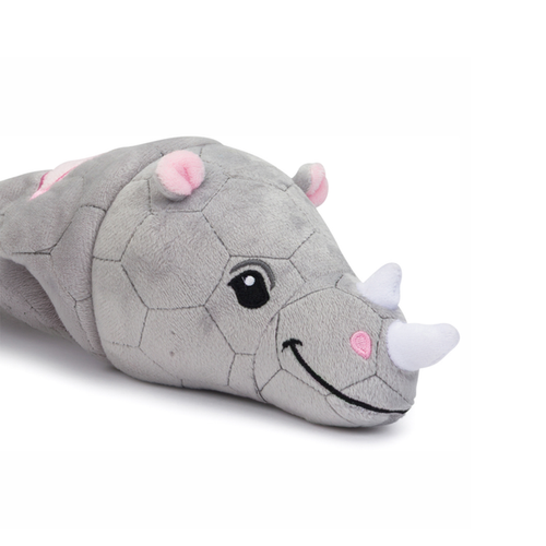 fabdog Flingy Rhino Dog Toy