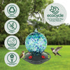 Nature's Way EcoCycle™ Garden Globe Handblown Recycled Glass Hummingbird Feeder