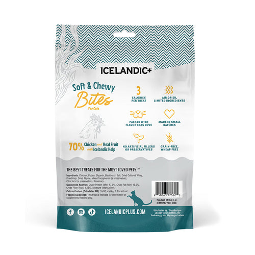 Icelandic+ Chicken, Blackberry & Kelp Recipe Soft & Chewy Bites for Cats