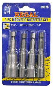 Service Tool Regal Magnetic Nutsetter Set 4Pc