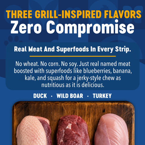 Finley's Turkey Recipe Griller Strips Dog Treats