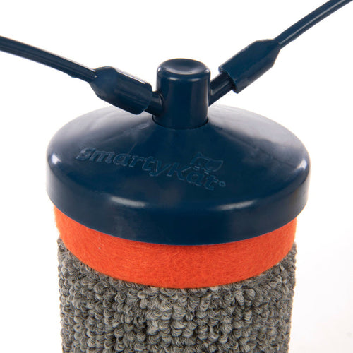 SmartyKat Scratch 'N Spin Carpet Scratching Post with Spinning Wand Toys for Cats & Kittens