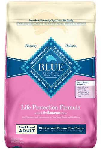 Blue Buffalo Life Protection Natural Chicken & Brown Rice Recipe Small Breed Adult Dry Dog Food