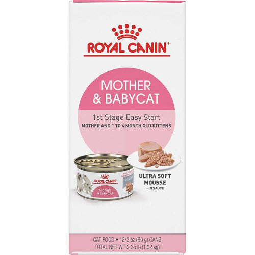 Royal Canin Feline Health Nutrition Mother & Babycat Ultra Soft Mousse in Sauce Canned Cat Food