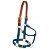 Horse Halter, Breakaway, Navy Nylon/Leather, 1-In., Small/Weanling