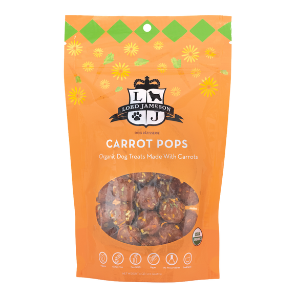 Lord Jameson Carrot Pops Organic Dog Treats