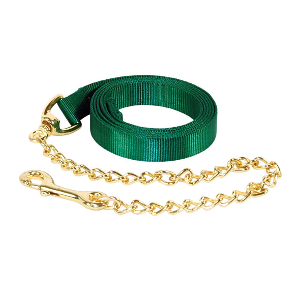 Hamilton Nylon Lead Rope with Chain & Snap, Single Color