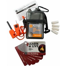 Fire Starting Live & Learn Kit, Gray Case