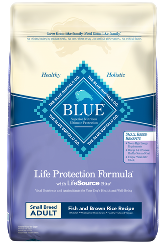 Blue Buffalo Life Protection Fish & Brown Rice Recipe Small Breed Adult Dry Dog Food