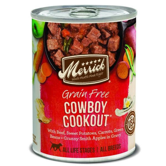 Merrick Grain Free Cowboy Cookout Canned Dog Food