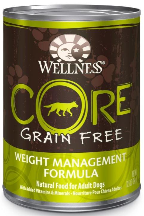 Wellness CORE Grain Free Natural Weight Management Chicken Pork Liver, Whitefish and Turkey Recipe Wet Canned Dog Food