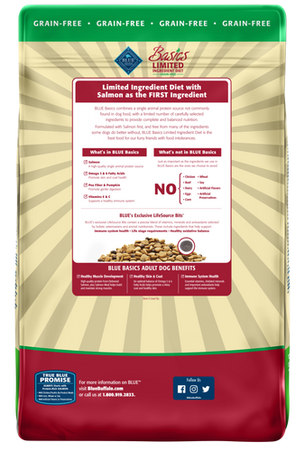 Blue Buffalo Basics Grain Free Adult Salmon & Potato Recipe Dry Dog Food