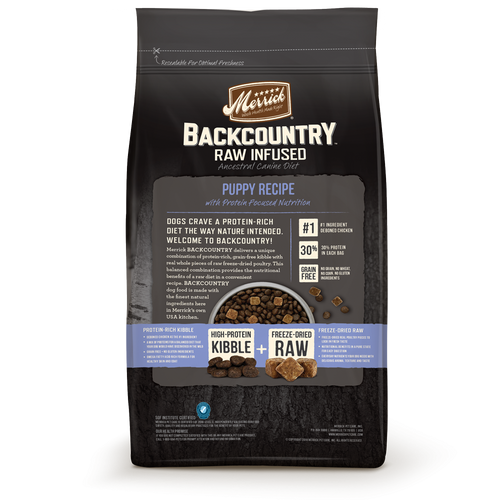 Merrick Backcountry Raw Infused Grain Free Puppy Recipe Dry Dog Food