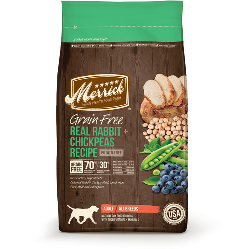 Merrick Grain Free Real Rabbit and Chickpeas Recipe Adult Dry Dog Food