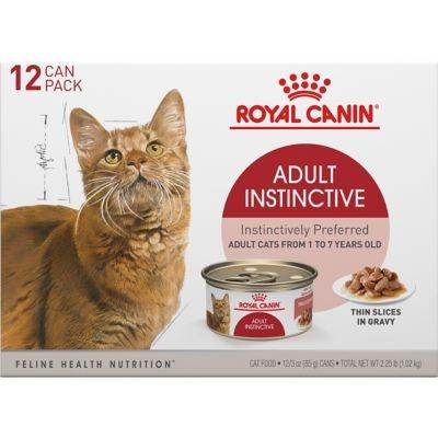 Royal Canin Feline Health Nutrition Adult Instinctive Thin Slices in Gravy Canned Cat Food